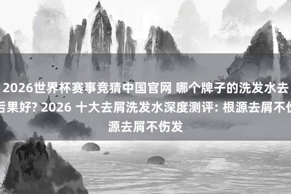 2026世界杯赛事竞猜中国官网 哪个牌子的洗发水去屑后果好? 2026 十大去屑洗发水深度测评: 根源去屑不伤发