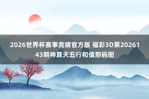 2026世界杯赛事竞猜官方版 福彩3D第2026143期神算天五行和值胆码图